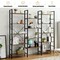 Vintage Triple Wide 5-Tier Bookcase Large Bookshelf Display Storage Shelf